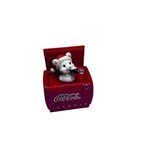 Cool Yule-Drink Coca Cola 1993 Drink Box With Bear-It's A Pop Up Enesco Ornament